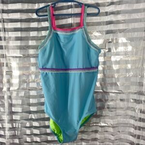 Justice Embroidered One Piece Bathing Suit
